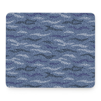 Camo Denim Jeans Pattern Print Mouse Pad