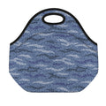 Camo Denim Jeans Pattern Print Neoprene Lunch Bag