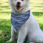Camo Denim Jeans Pattern Print Over The Collar Dog Bandana