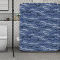 Camo Denim Jeans Pattern Print Polyester Shower Curtain