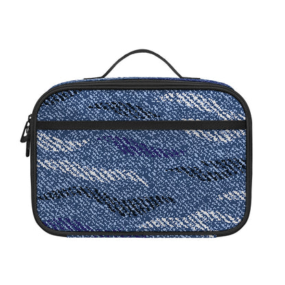 Camo Denim Jeans Pattern Print Portable Lunch Bag