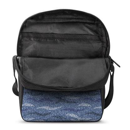 Camo Denim Jeans Pattern Print Rectangular Crossbody Bag