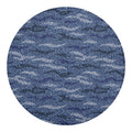 Camo Denim Jeans Pattern Print Round Blanket
