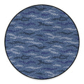 Camo Denim Jeans Pattern Print Round Floor Mat