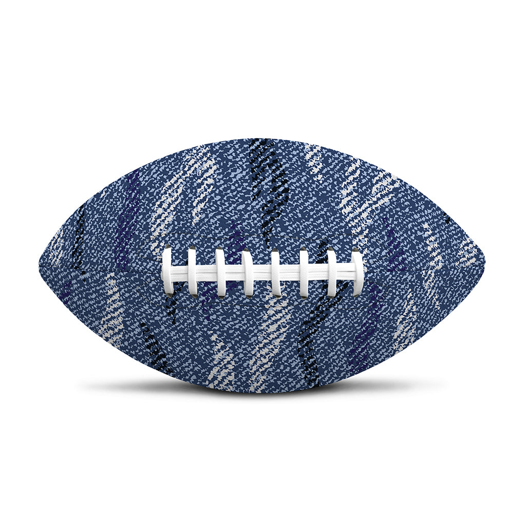 Camo Denim Jeans Pattern Print Rugby Ball
