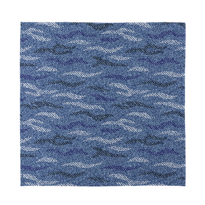 Camo Denim Jeans Pattern Print Silk Bandana