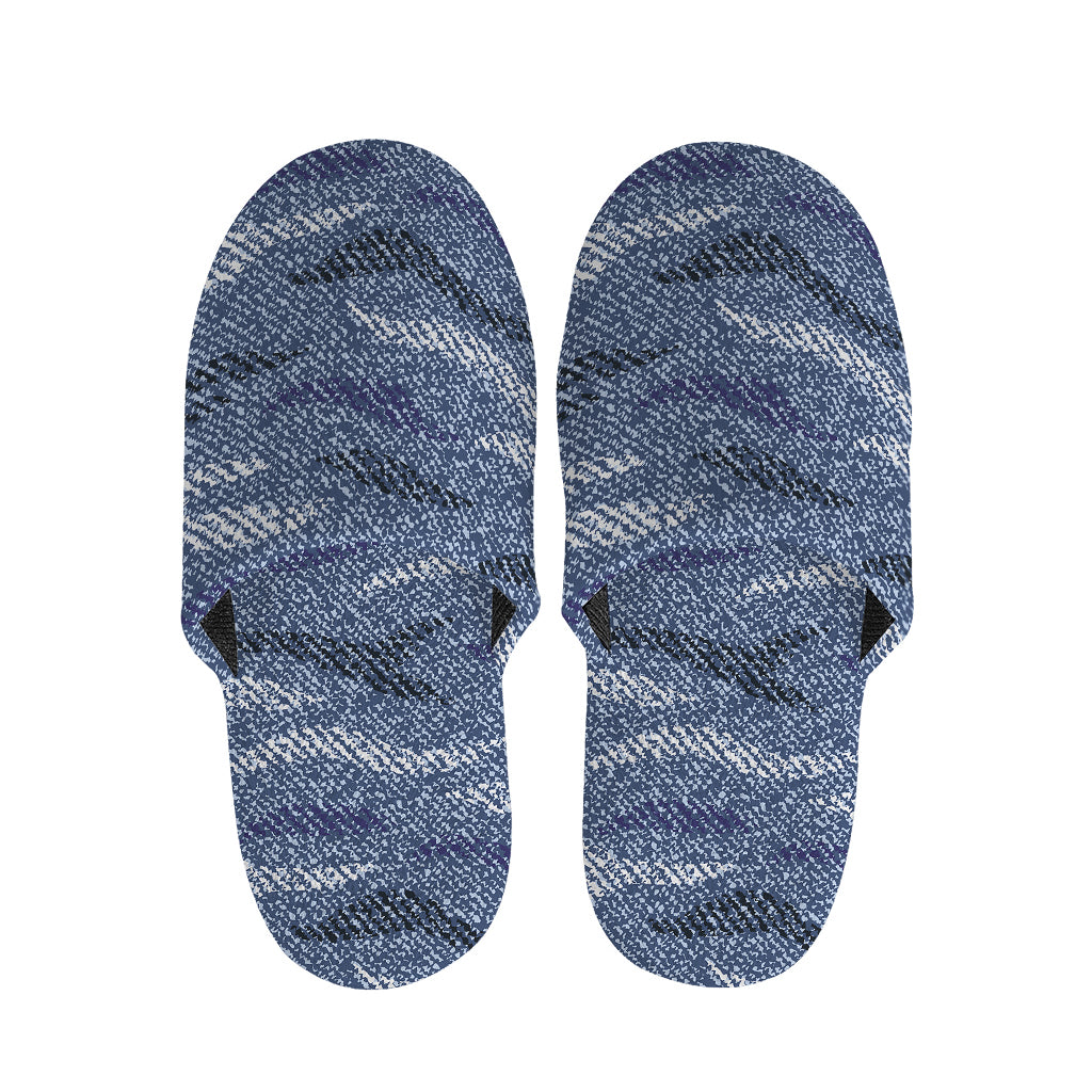 Camo Denim Jeans Pattern Print Slippers