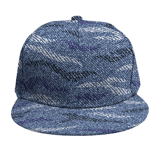 Camo Denim Jeans Pattern Print Snapback Cap