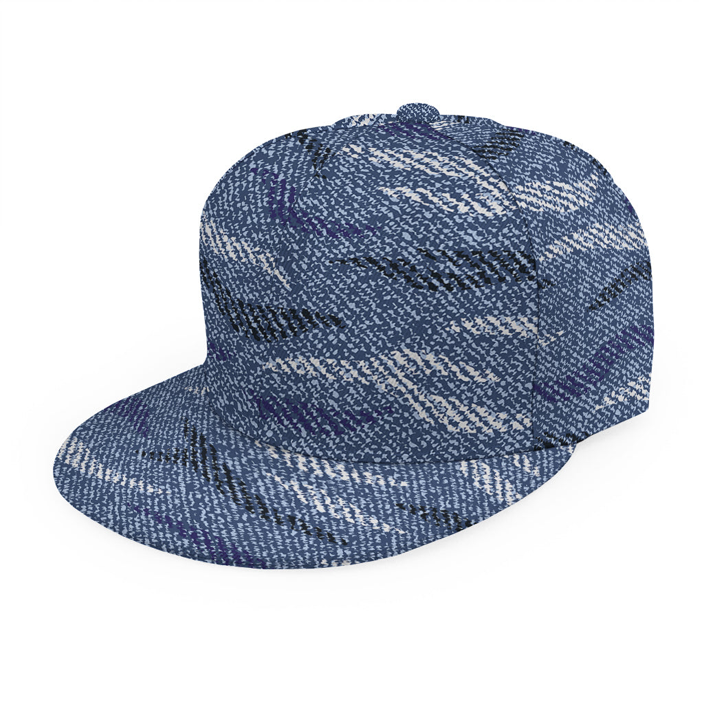Camo Denim Jeans Pattern Print Snapback Cap