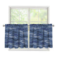 Camo Denim Jeans Pattern Print Tier Curtains