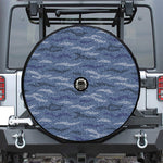Camo Denim Jeans Pattern Print Tire Cover With Camera Hole