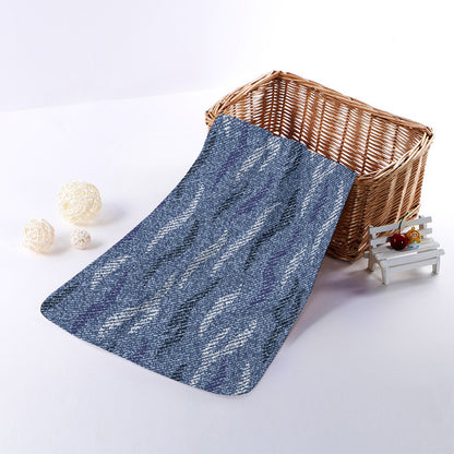 Camo Denim Jeans Pattern Print Towel
