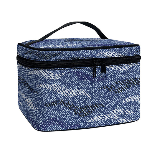 Camo Denim Jeans Pattern Print Travel Makeup Bag