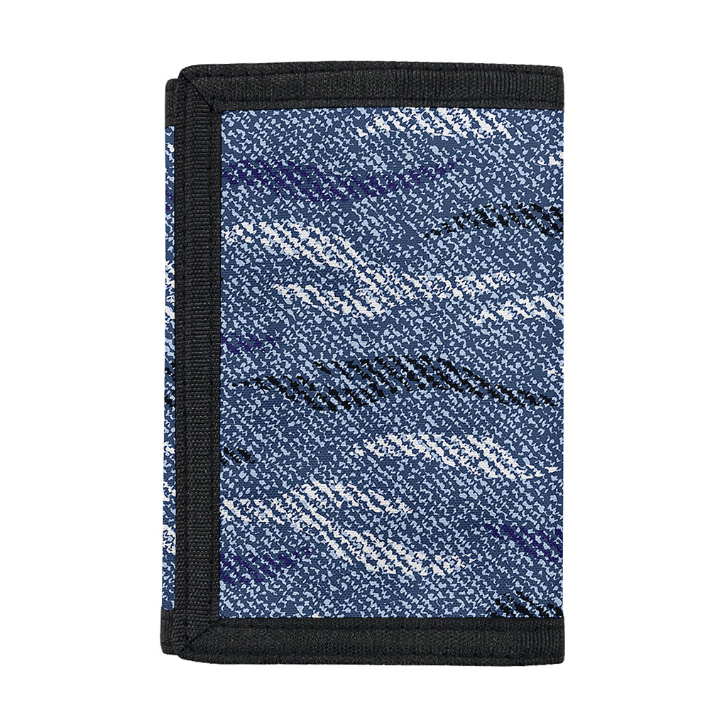 Camo Denim Jeans Pattern Print Trifold Wallet