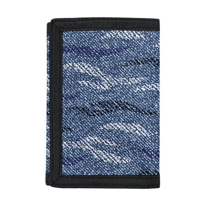 Camo Denim Jeans Pattern Print Trifold Wallet