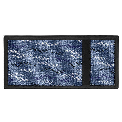 Camo Denim Jeans Pattern Print Trifold Wallet