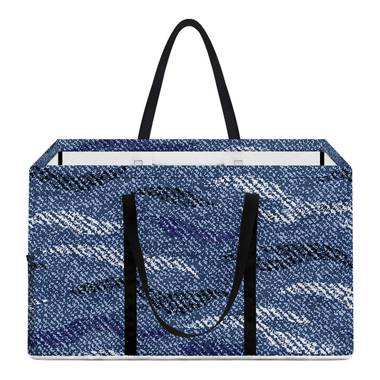 Camo Denim Jeans Pattern Print Utility Tote Bag