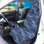Camo Denim Jeans Pattern Print Waterproof Car Seat Cover