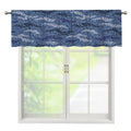 Camo Denim Jeans Pattern Print Window Valance