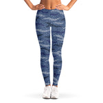 Camo Denim Jeans Pattern Print Women's Leggings