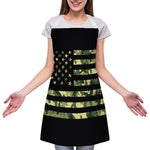 Camouflage American Flag Print Adjustable Apron