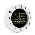 Camouflage American Flag Print Alarm Clock