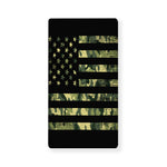 Camouflage American Flag Print Baby Crib Sheet