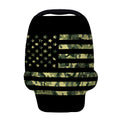 Camouflage American Flag Print Baby Seat Cover