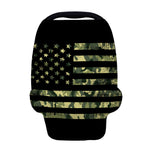 Camouflage American Flag Print Baby Seat Cover