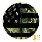Camouflage American Flag Print Basketball