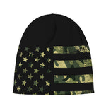 Camouflage American Flag Print Beanie