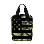 Camouflage American Flag Print Bible Tote Bag