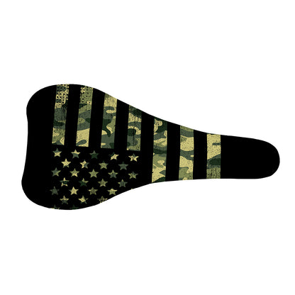 Camouflage American Flag Print Bicycle Seat Cover