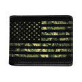 Camouflage American Flag Print Bifold Wallet