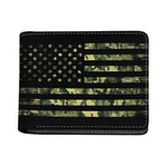 Camouflage American Flag Print Bifold Wallet