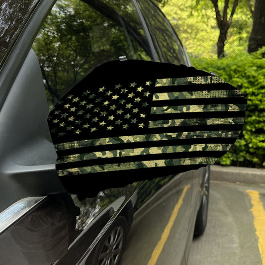 Camouflage American Flag Print Car Side Mirror Covers