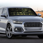 Camouflage American Flag Print Car Windshield Sun Shade