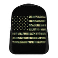 Camouflage American Flag Print Casual Backpack