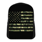 Camouflage American Flag Print Casual Backpack