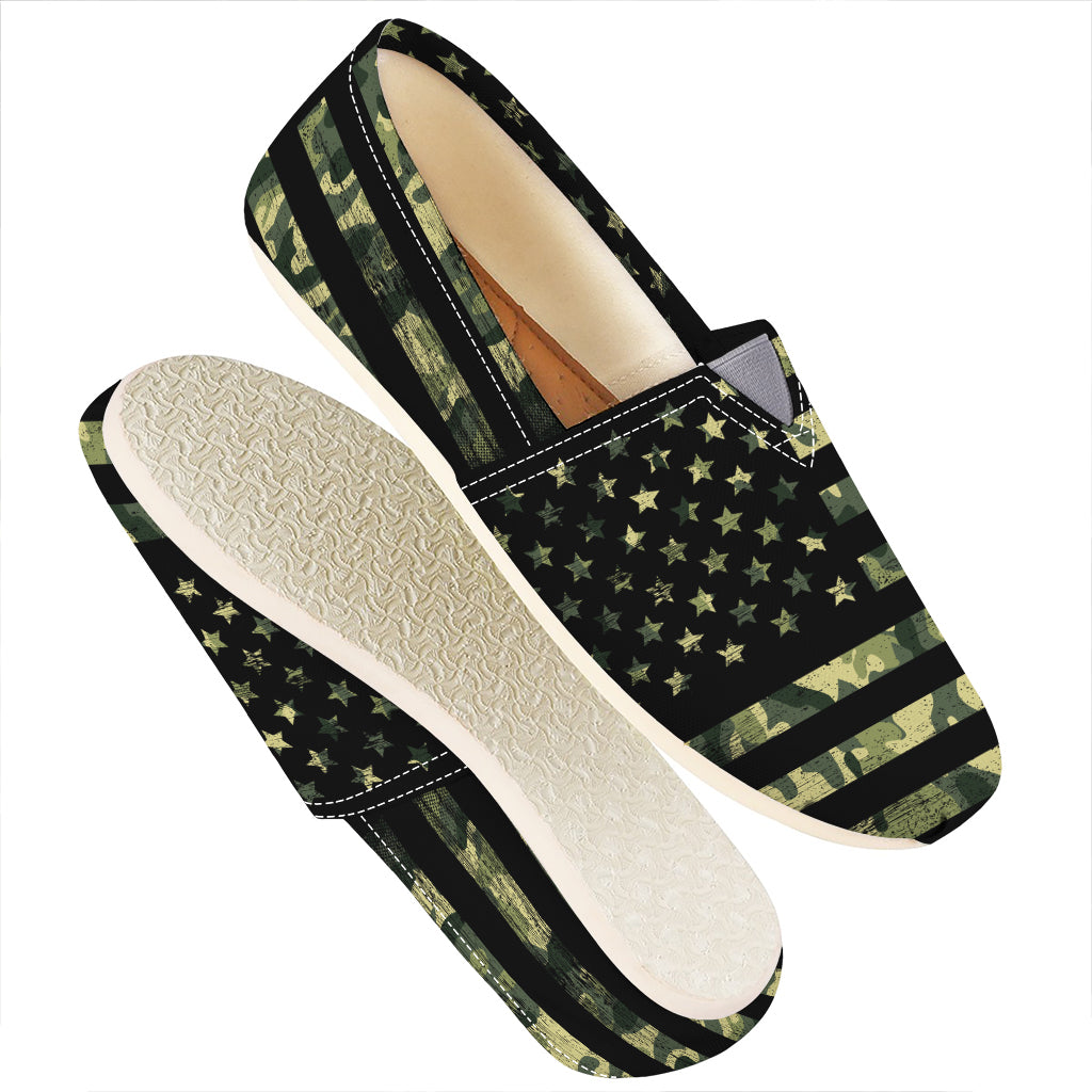 Camouflage American Flag Print Casual Shoes