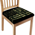 Camouflage American Flag Print Chair Cushion Cover