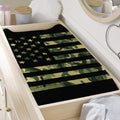Camouflage American Flag Print Changing Pad Cover