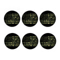 Camouflage American Flag Print Coaster Set