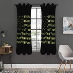 Camouflage American Flag Print Curtain