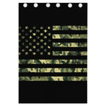 Camouflage American Flag Print Curtain