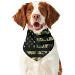 Camouflage American Flag Print Dog Bandana