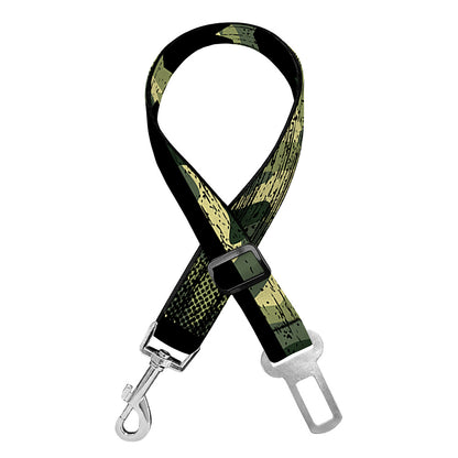 Camouflage American Flag Print Dog Seat Belt