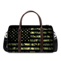 Camouflage American Flag Print Duffel Bag