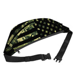Camouflage American Flag Print Fanny Pack