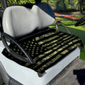Camouflage American Flag Print Golf Cart Seat Cover